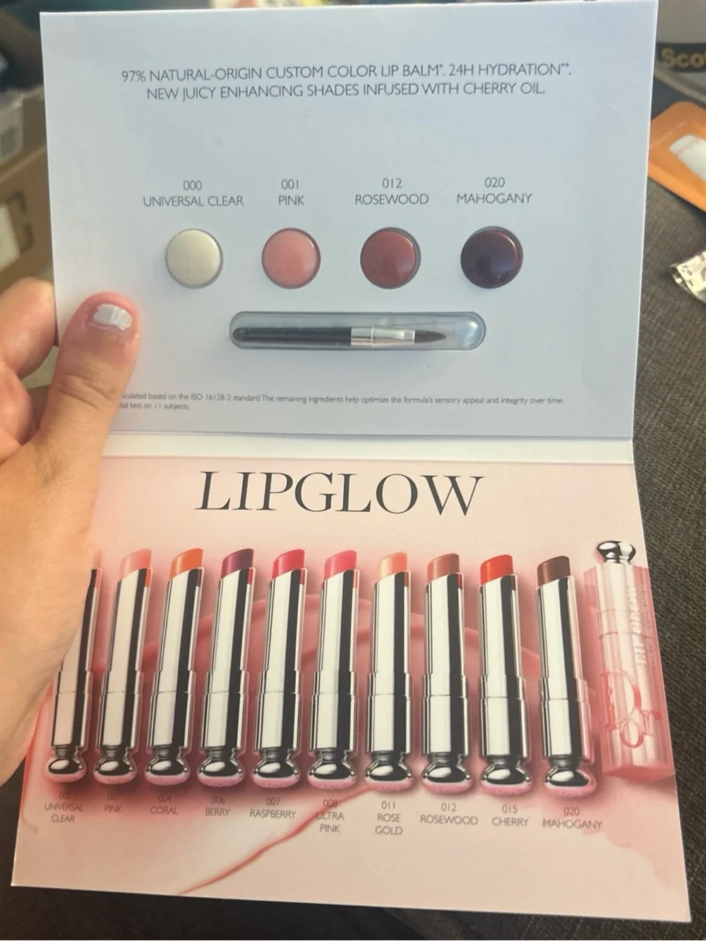 Dior lip glow sample